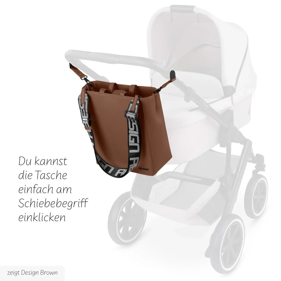 ABC Design Чанта за Детска Количка Carrier Bag Tote Bag Daily Dark Brown