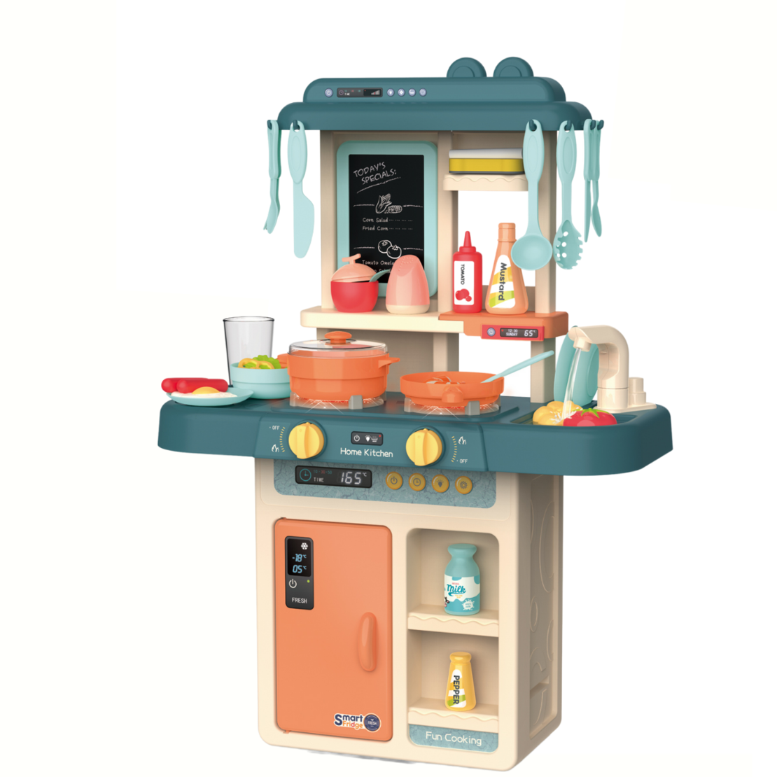  Детска кухня Buba Home Kitchen, 36 части, 889-169, синя 