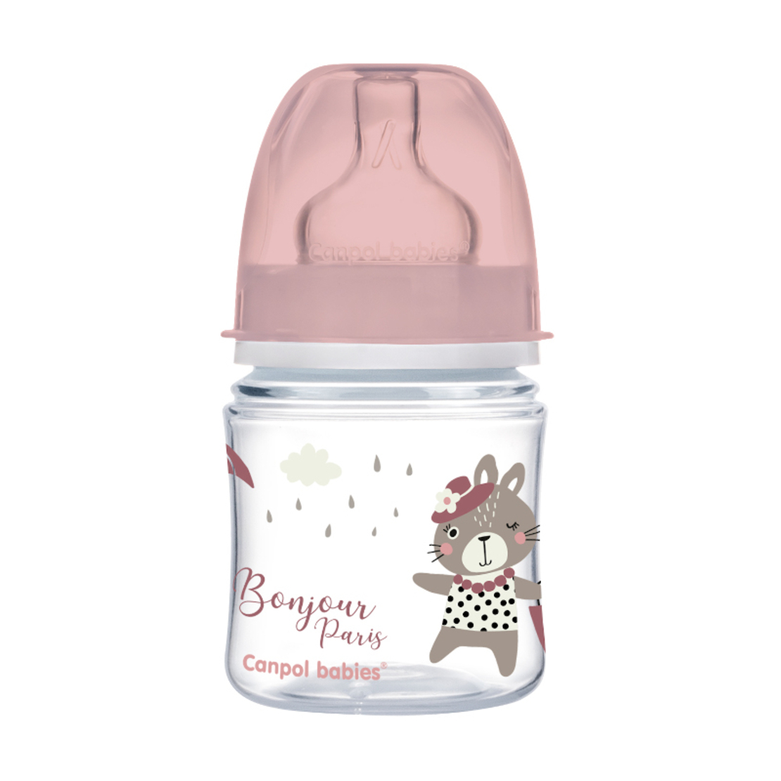 Шише антиколик с широко гърло Easy Start BONJOUR PARIS 120 мл