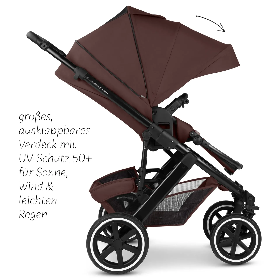 ABC Design Salsa 5 Air Umbra Комбинирана Детска Количка 2 в 1