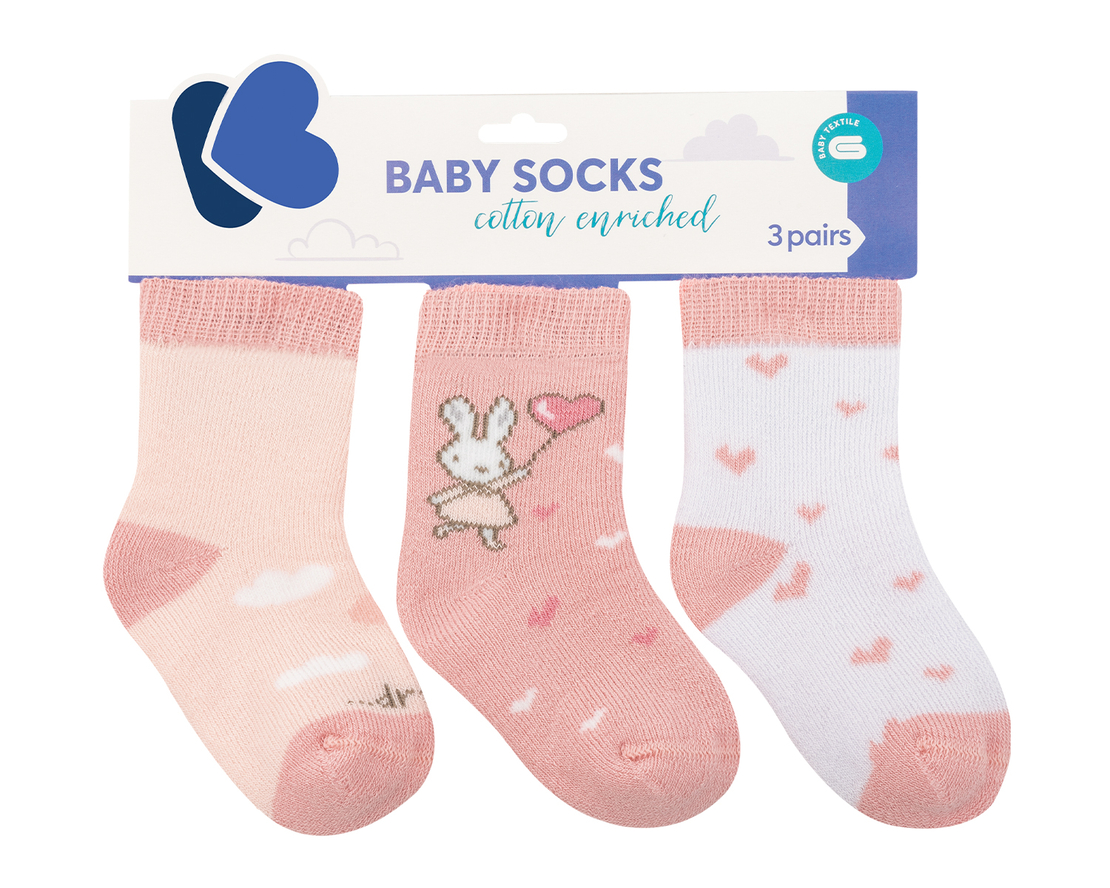 KikkaBoo Бебешки термо чорапи Rabbits in Love 6-12м