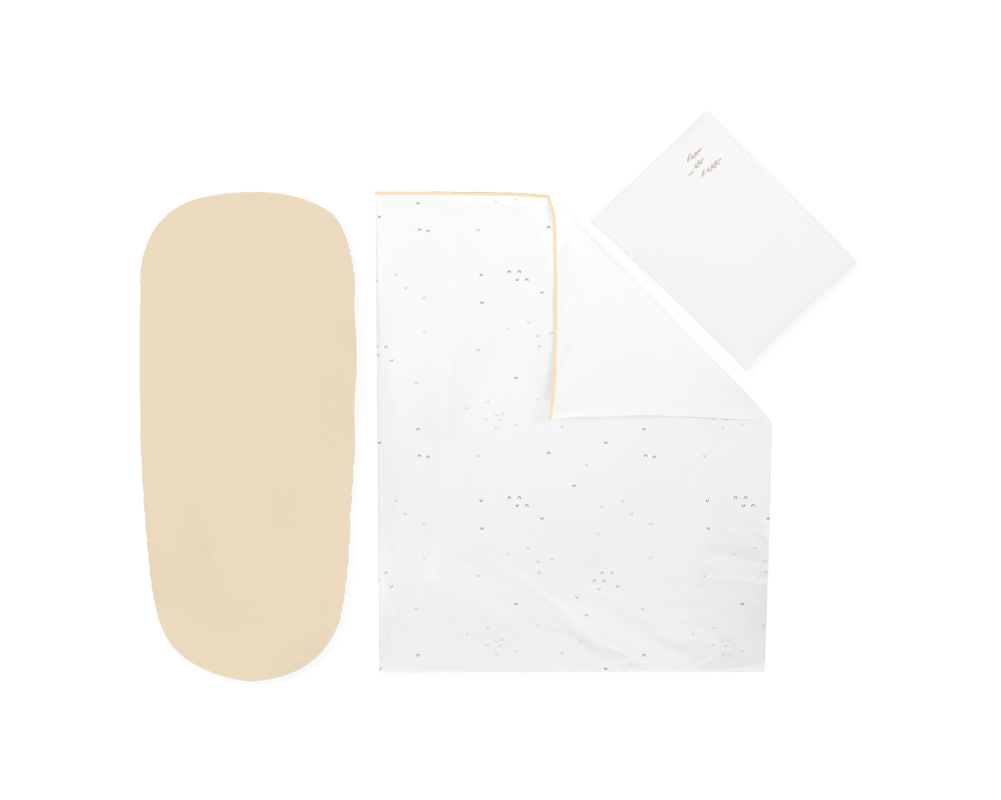 KikkaBoo Бебешки Спален Комплект за Количка 6 Части Sleepy Sheep