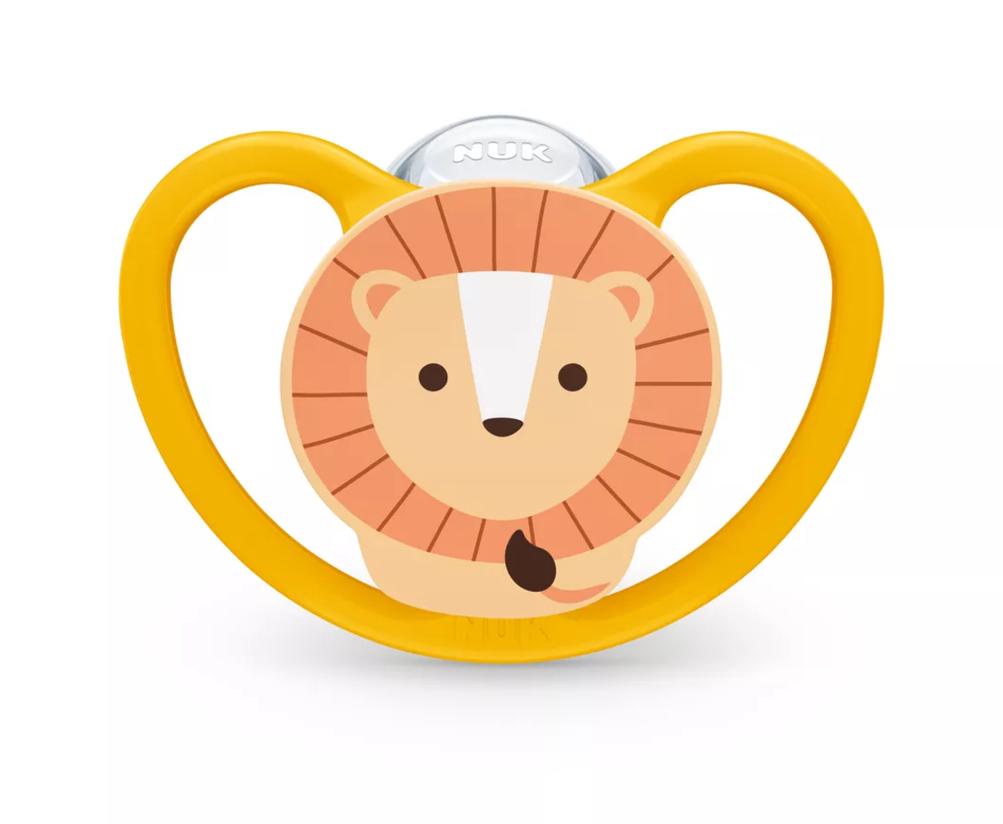 NUK Биберон Залъгалка Силикон от 18-36 месеца 1 брой Space с Кутия