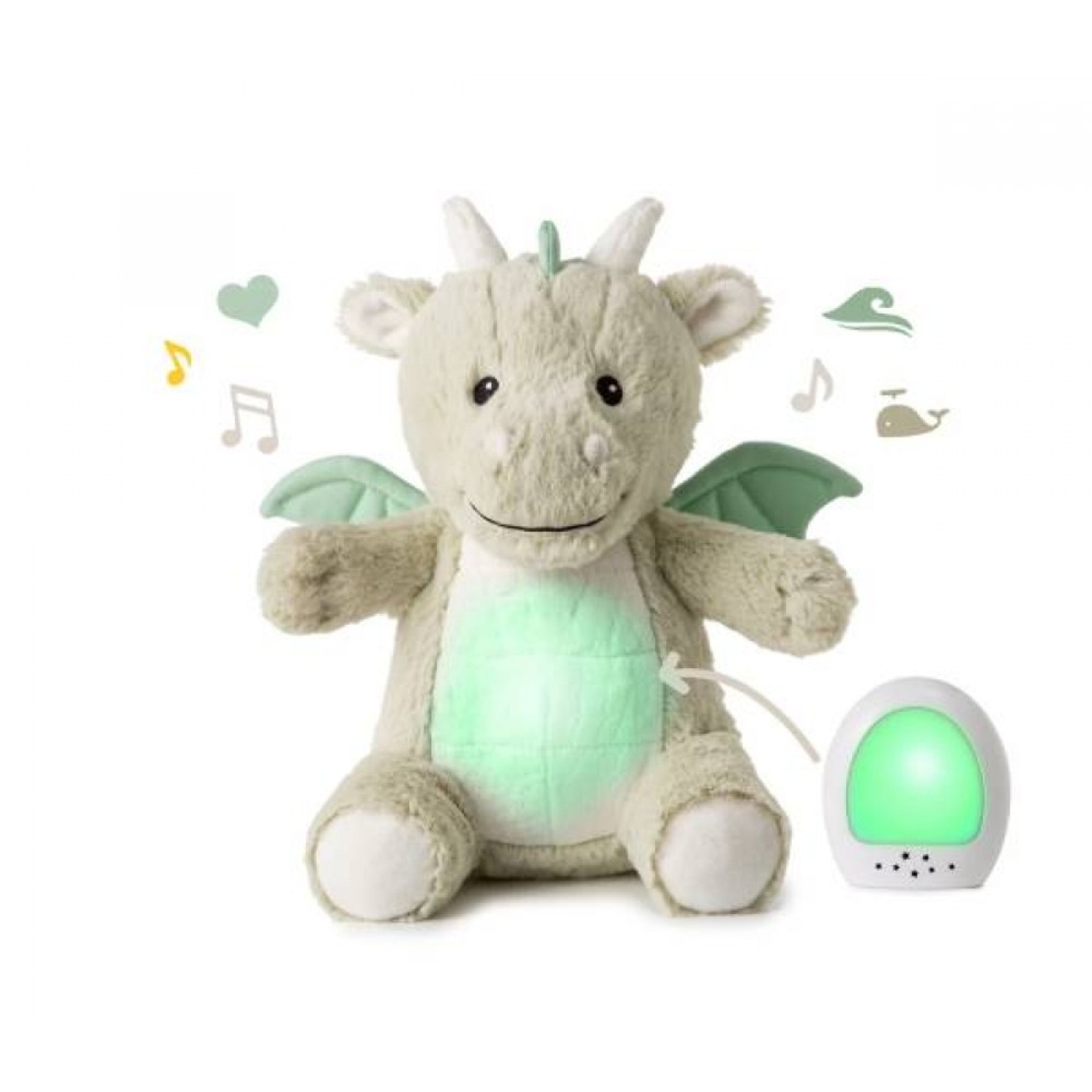 Cloud B Успокояваща Играчка за Бебе с Мелодии и Мека Светлина LoveLight Drake the Dragon