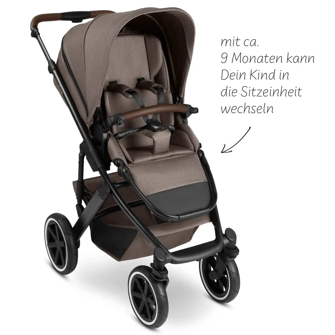ABC Design Salsa 5 Air Nature Комбинирана Детска Количка 2 в 1