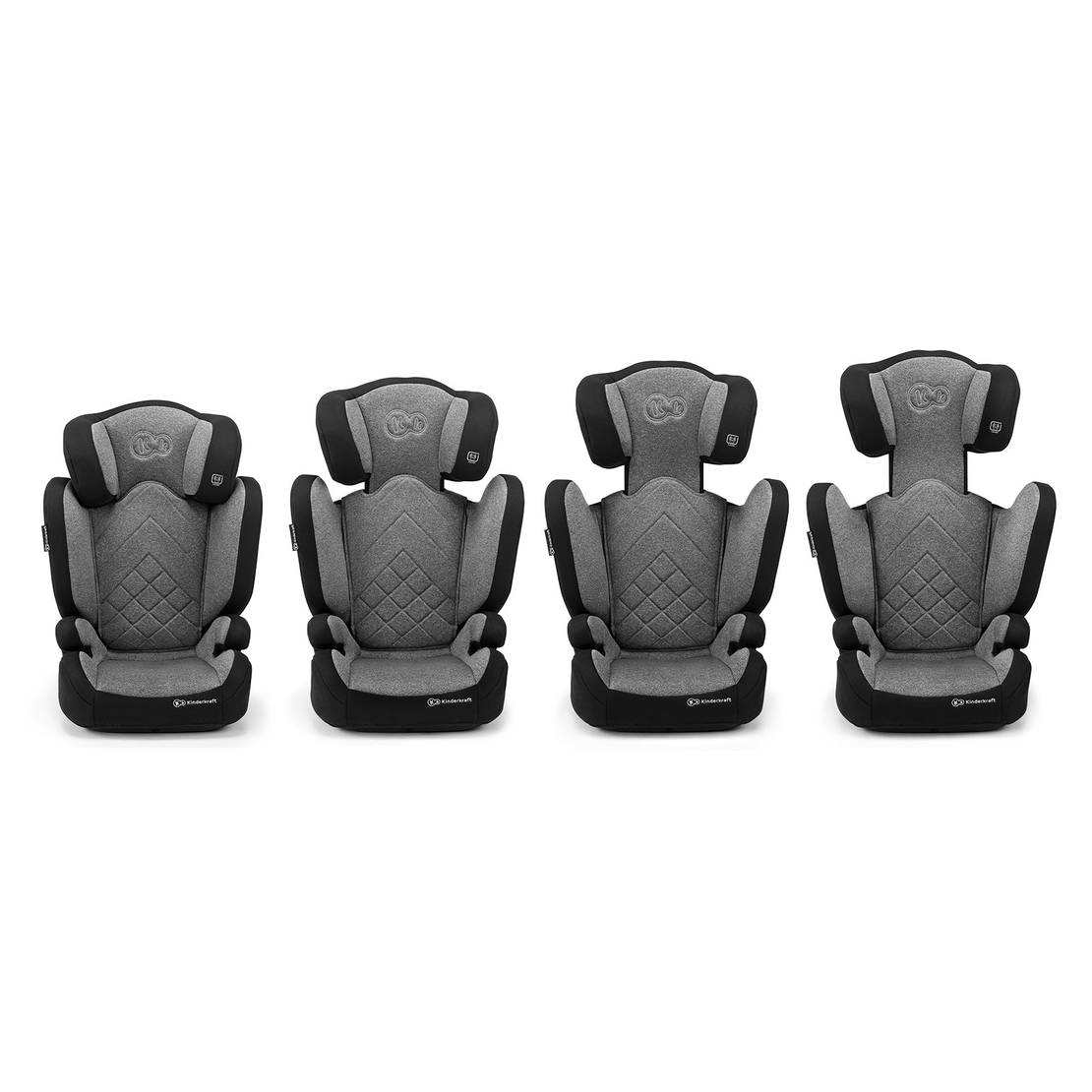  Столче за кола KinderKraft Xpand 15-36 кг, Isofix, Сиво 
