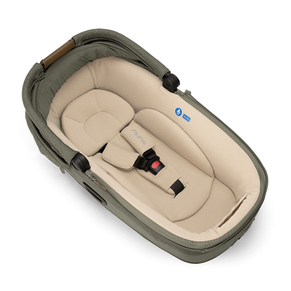 Nuna CARI Next Pine Кош за Новородено с Опция за Столче за Кола