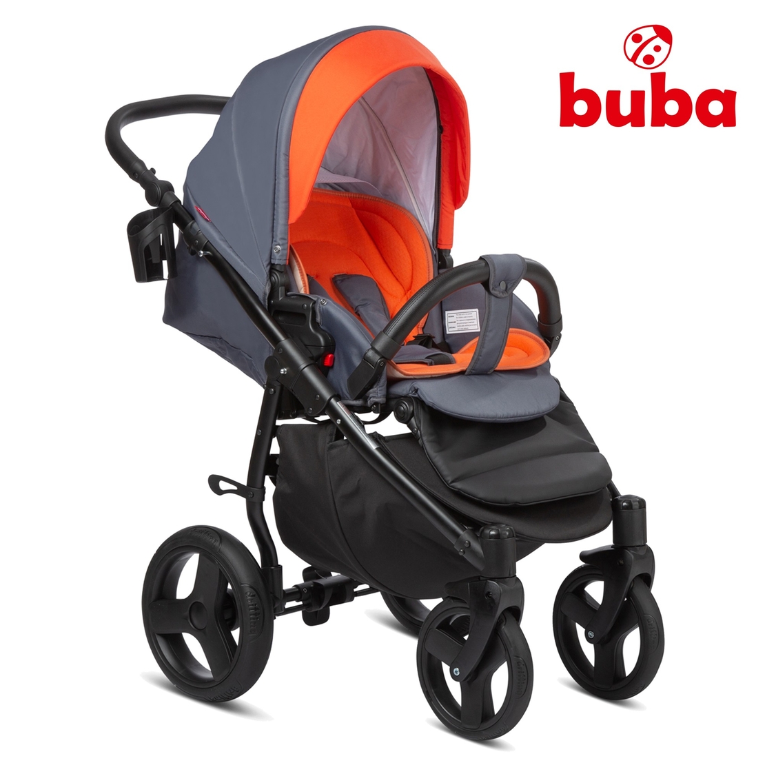  Бебешка количка 3в1 Buba Bella 713, Pewter-Orange 