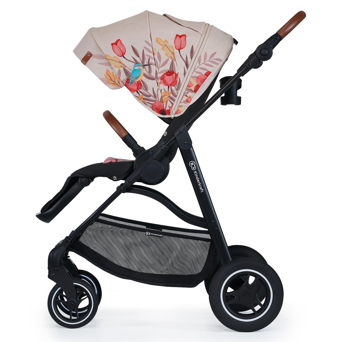  Бебешка количка KinderKraft ALL ROAD, птици 