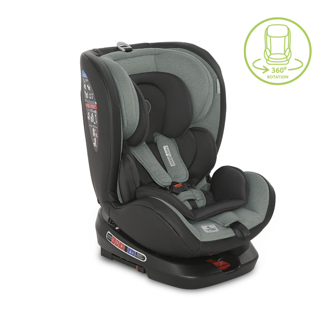 АВТОСТОЛ NEBULA ISOFIX0-36ROT ICEBERGGREEN LEATHER
