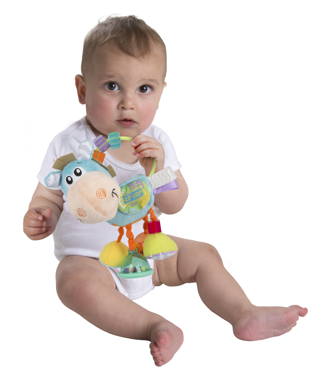 PLAYGRO ДРЪНКАЛКА КОНЧЕ ХОП ТРОП ЦВЯТ СИН  3М+