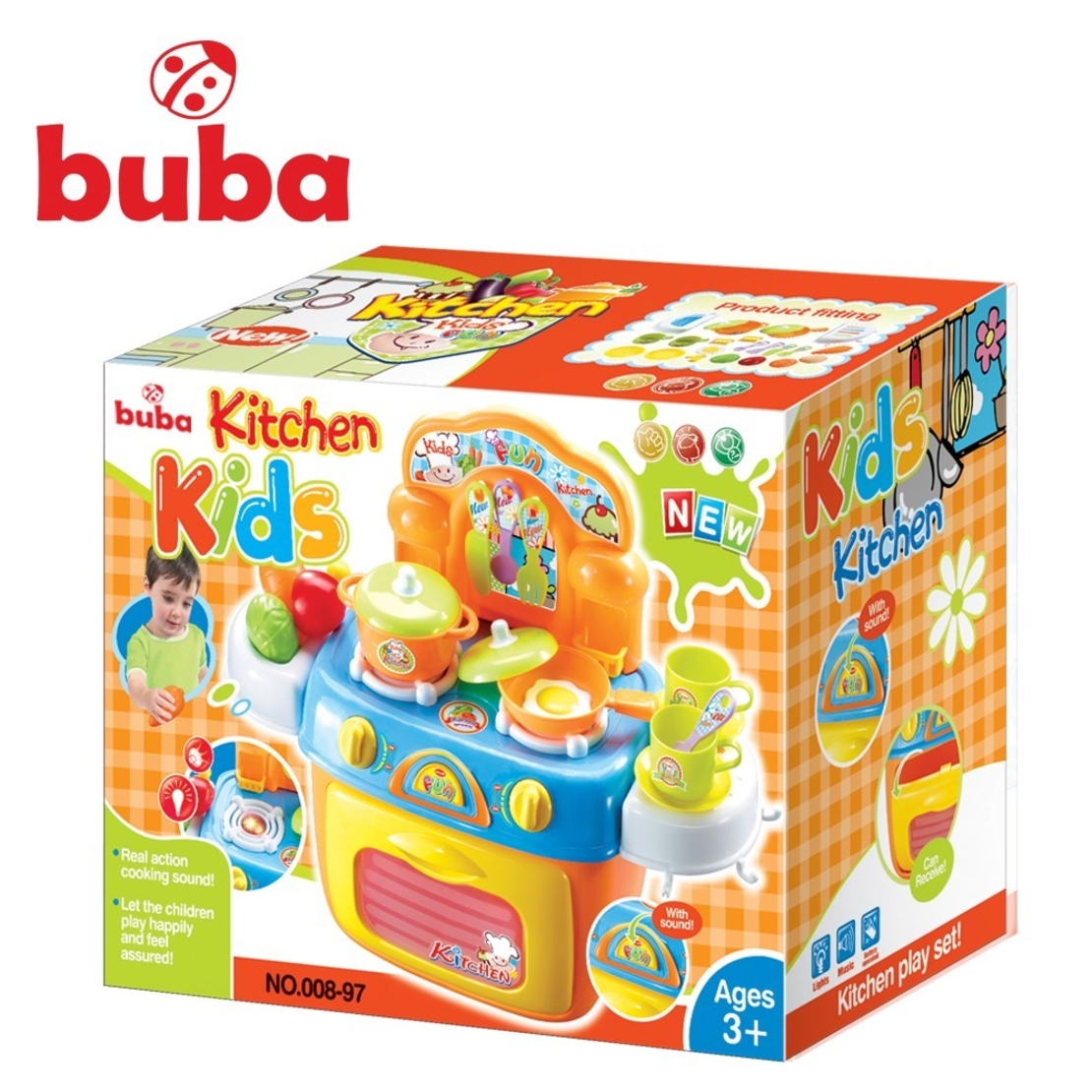  Забавна преносима детска кухня Buba Kids Kitchen Fun 