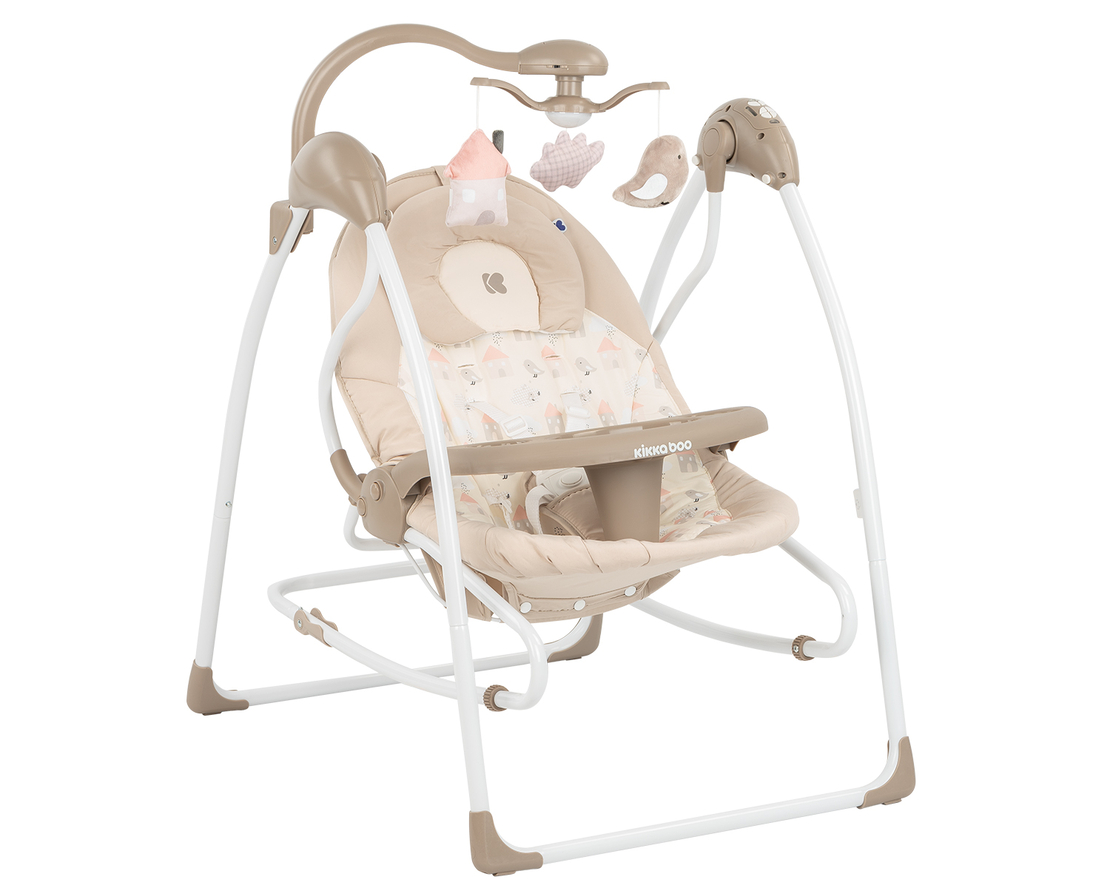 KikkaBoo Електрическа люлка & Шезлонг Mia Stella Beige