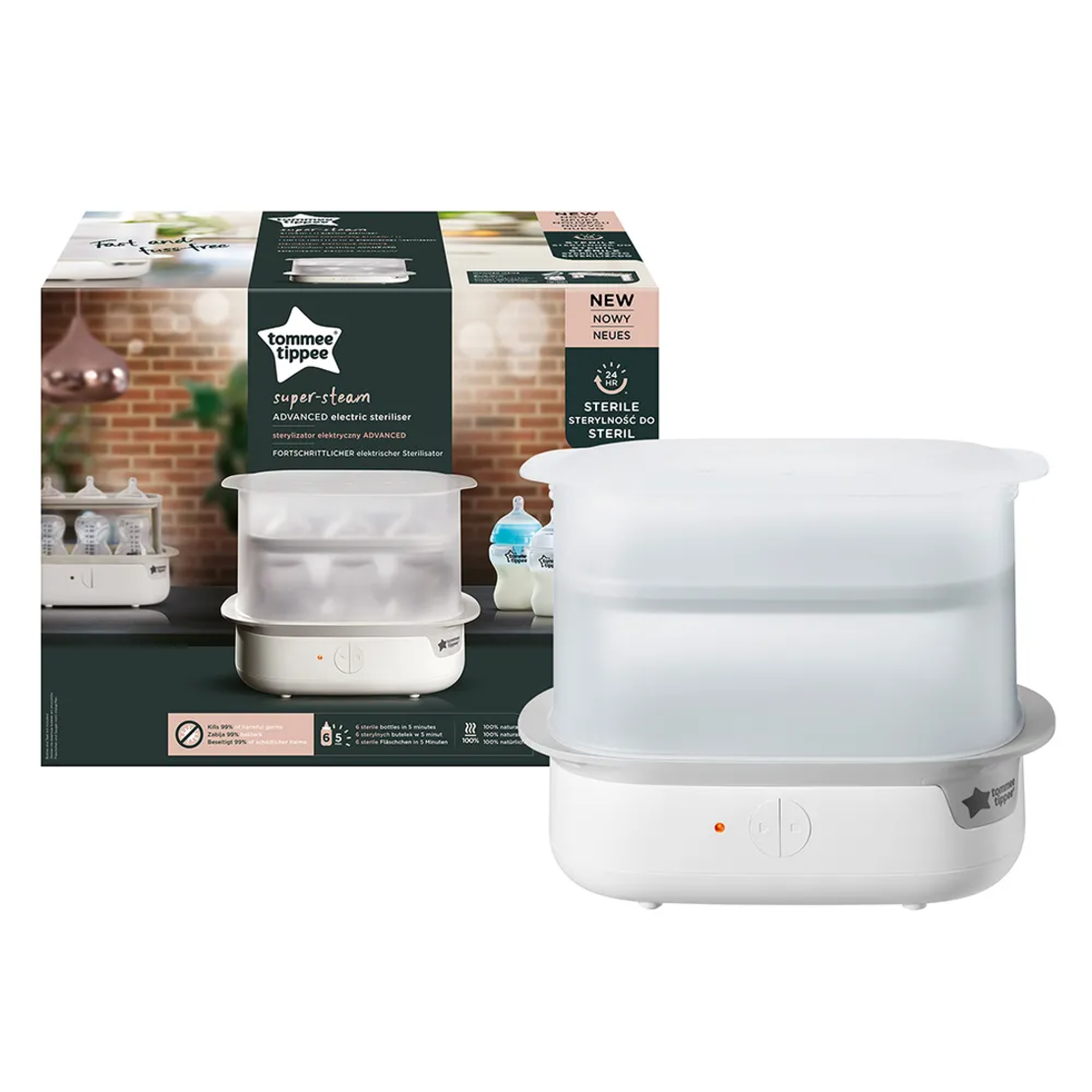Tommee Tippee Електрически Парен Стерилизатор Advanced
