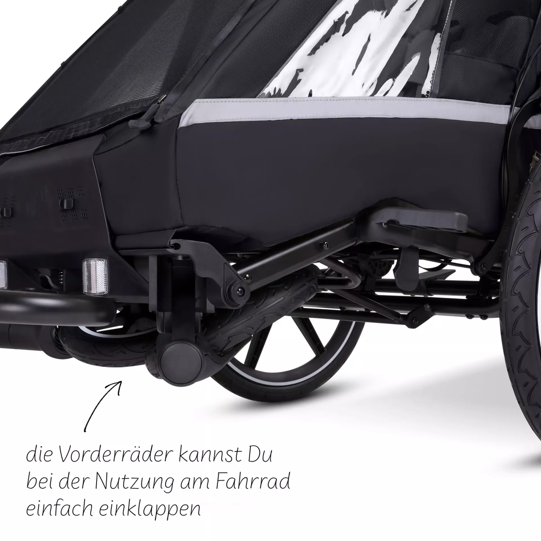 ABC Design Детска Количка за Колело Bicycle Trailer Tour Ink with 2 Comfort Seats & Air Wheels