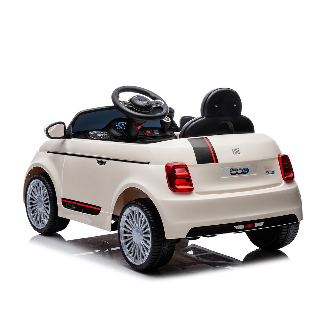Chipolino Електрическа кола FIAT 500 Бяла