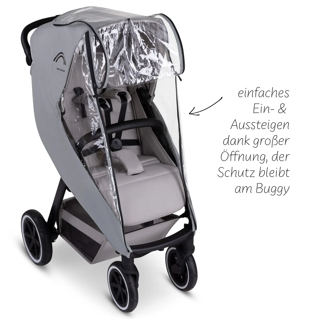ABC Design Rain Cover 4 Seasons for Stroller Дъждобран с Цип за Детска Количка
