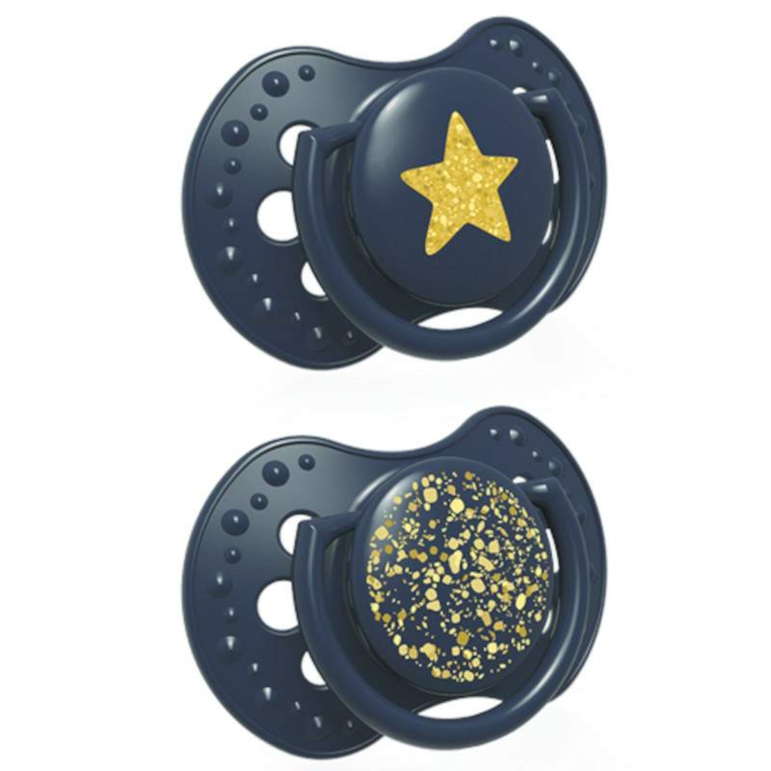 Силиконова залъгалка 2 бр Stardust 18м+