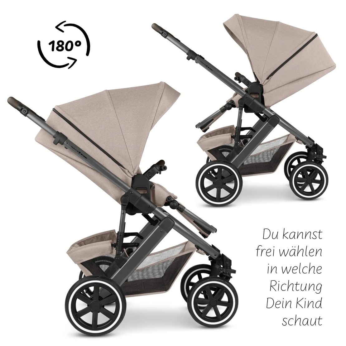 ABC Design Salsa 5 Air Camel Комбинирана Детска Количка 2 в 1