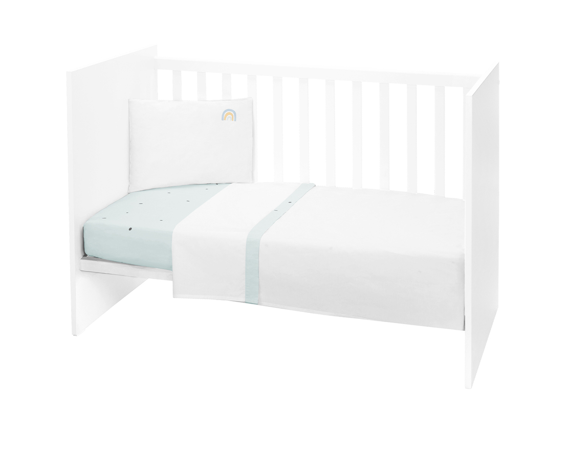 KikkBoo Бебешки Спален Комплект 3 Части EU Style 60/120 Stripy Friends