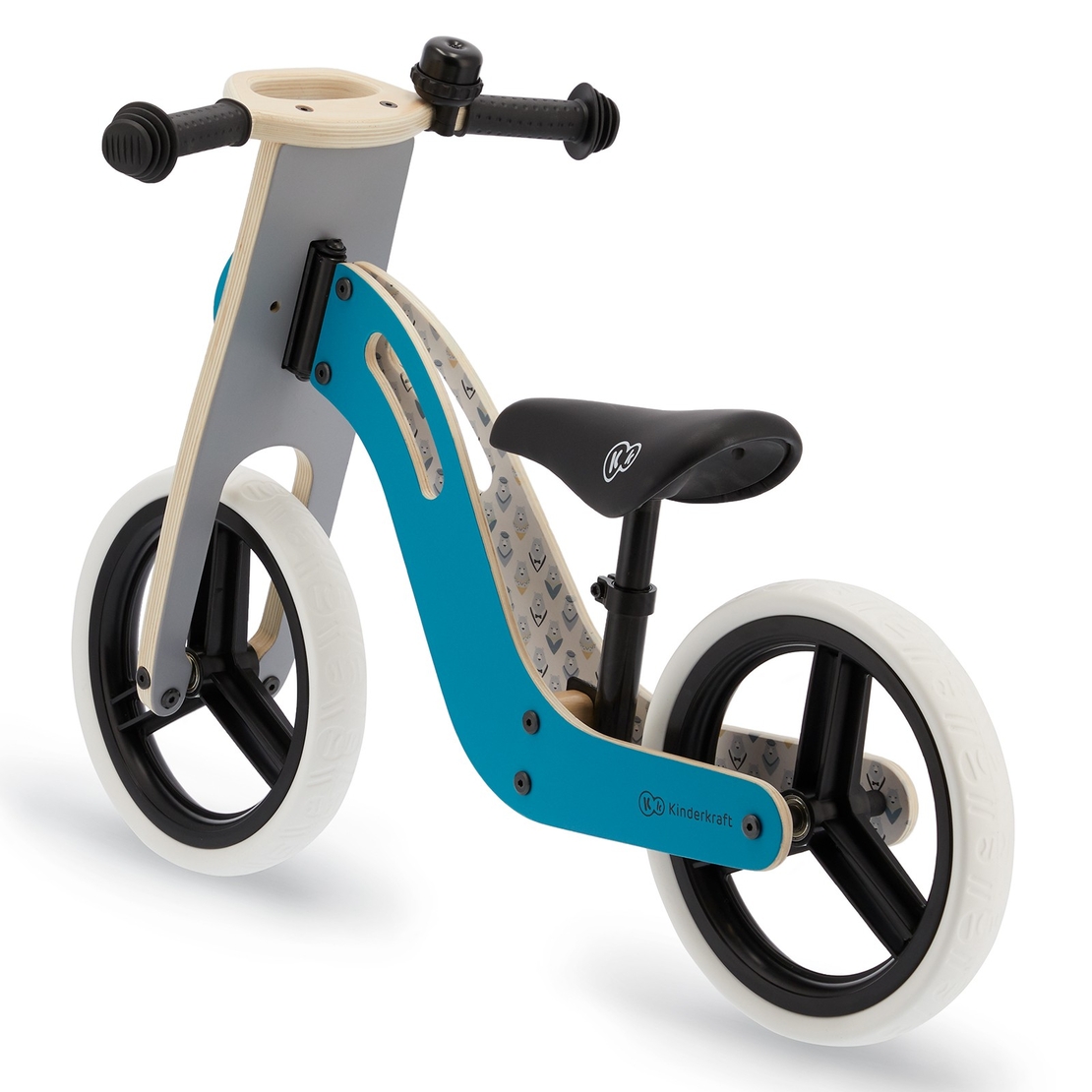  Колело за баланс KinderKraft UNIQ Turquoise 