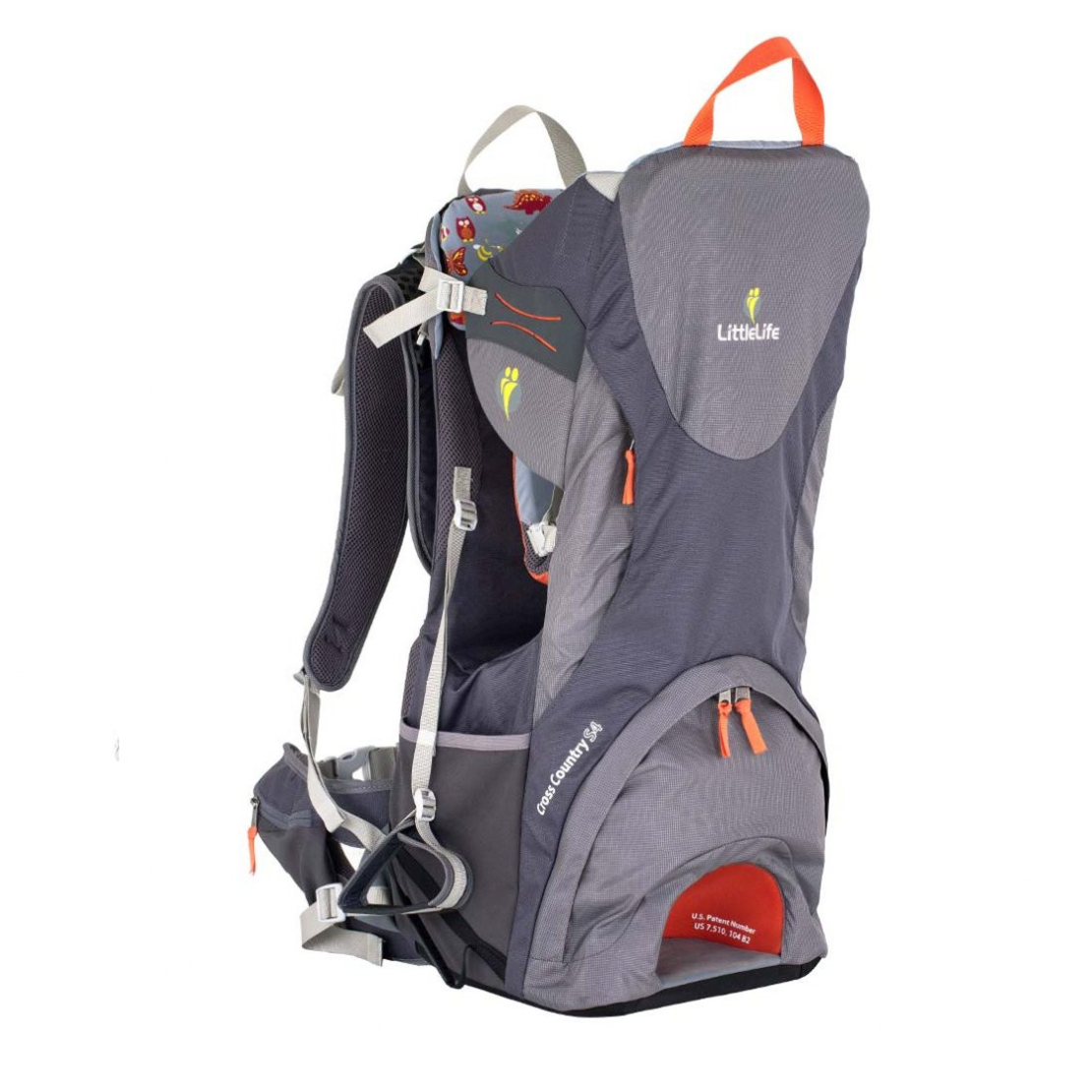  Раница за носене на дете LittleLife Cross Country S4, Сива 