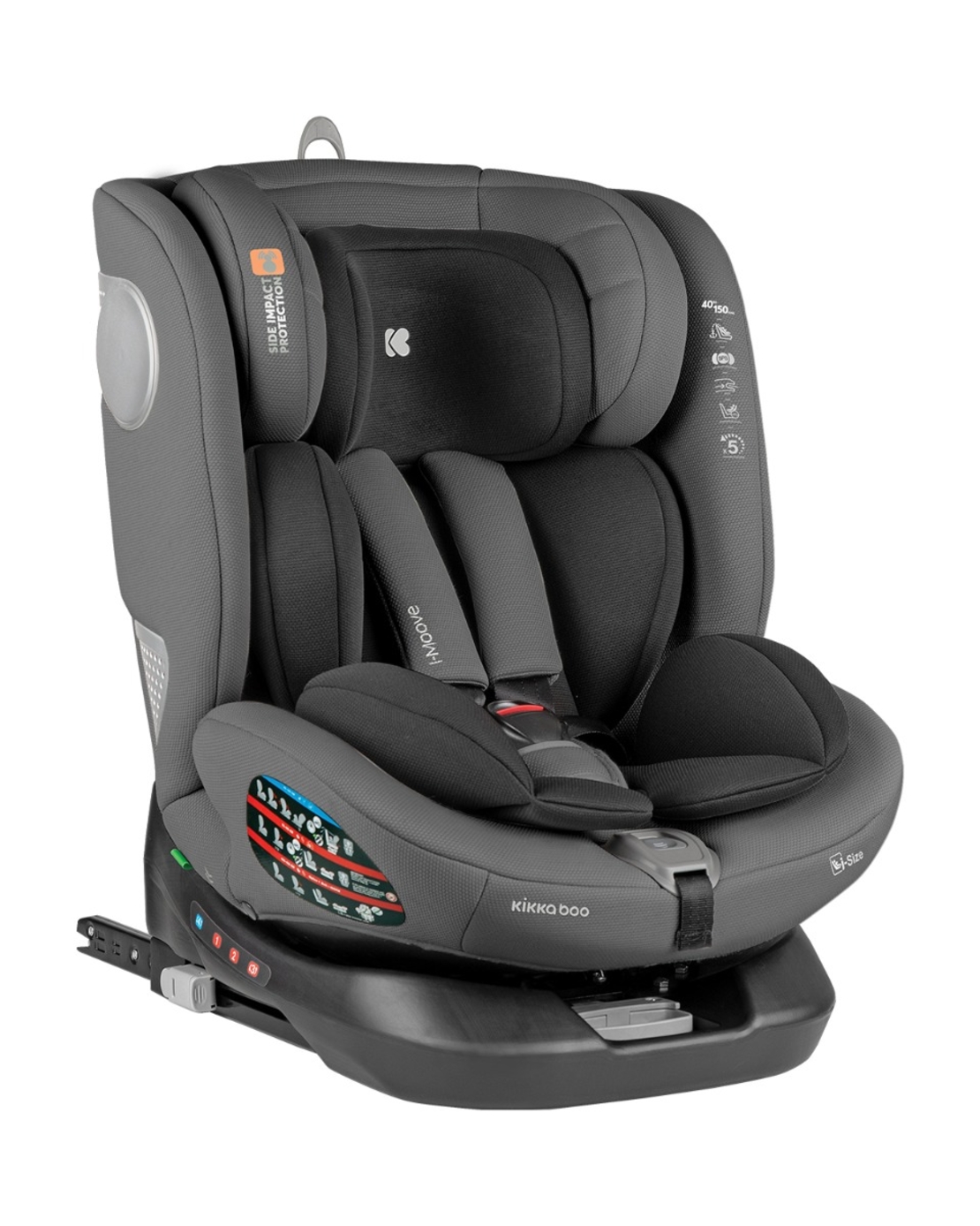 Стол за кола 40-150 см i-Moove i-SIZE Dark Grey