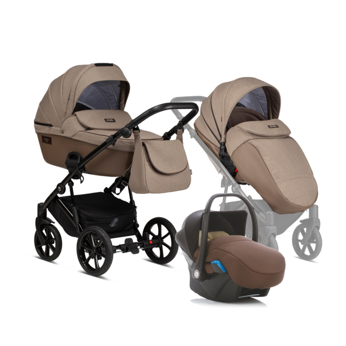 Tutis Viva Life  DRIFTWOOD 071 Комбинирана Детска Количка 2 в 1
