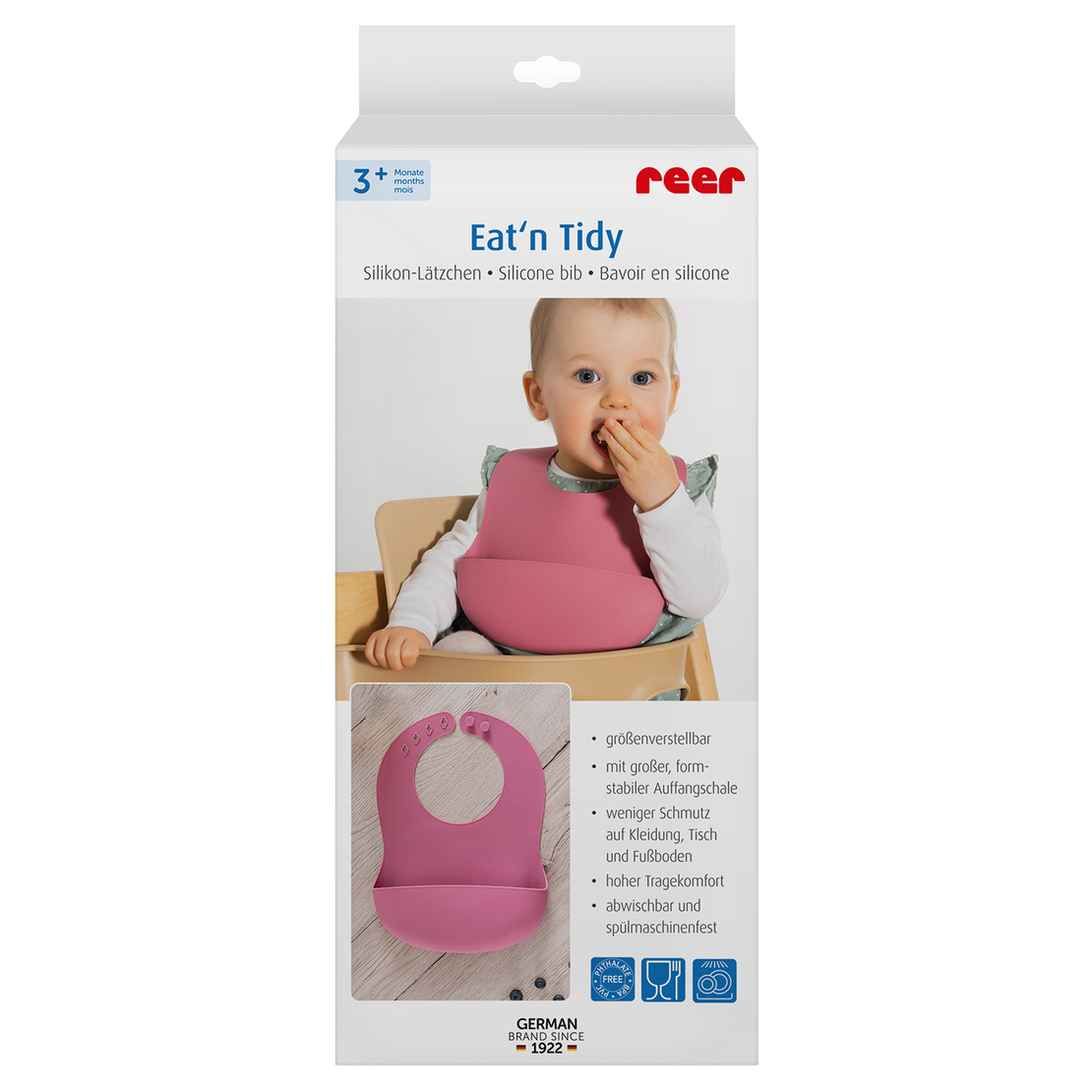  Силиконов лигавник Reer 25044, розов 