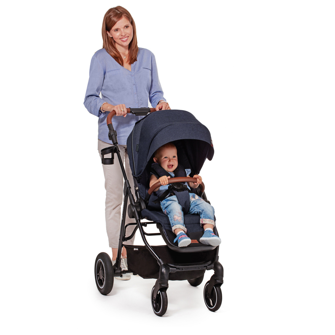  Бебешка количка KinderKraft ALL ROAD, синя 