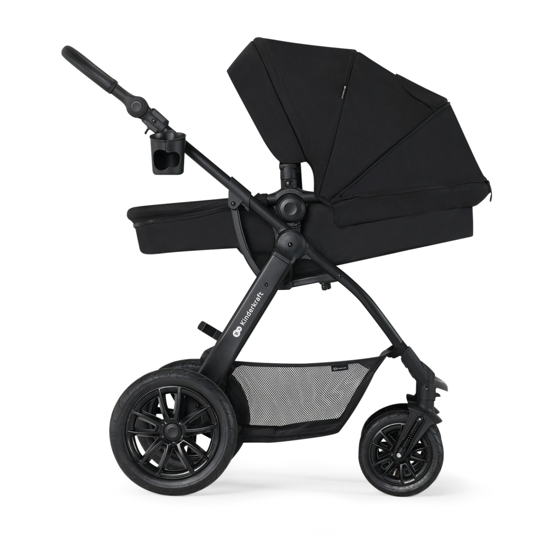 Количка KinderKraft Xmoov 2023, 3в1, Черна