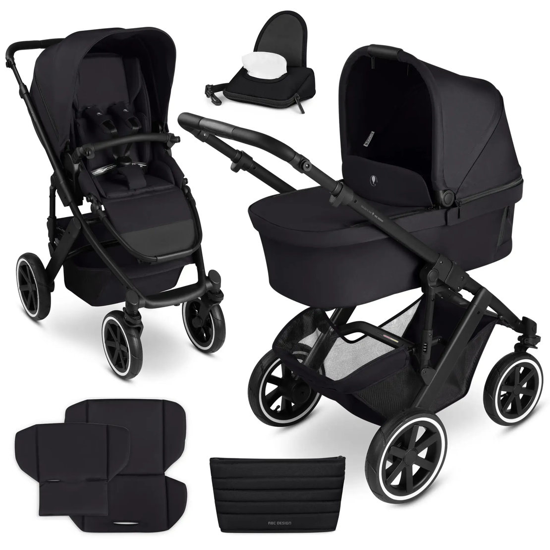 ABC Design Salsa 5 Air Coal Комбинирана Детска Количка 2 в 1