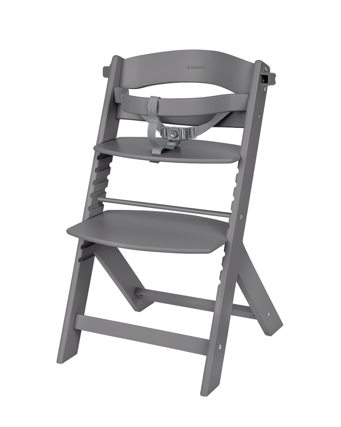 KikkaBoo Дървен Стол за Храненe Nordy Dark Grey