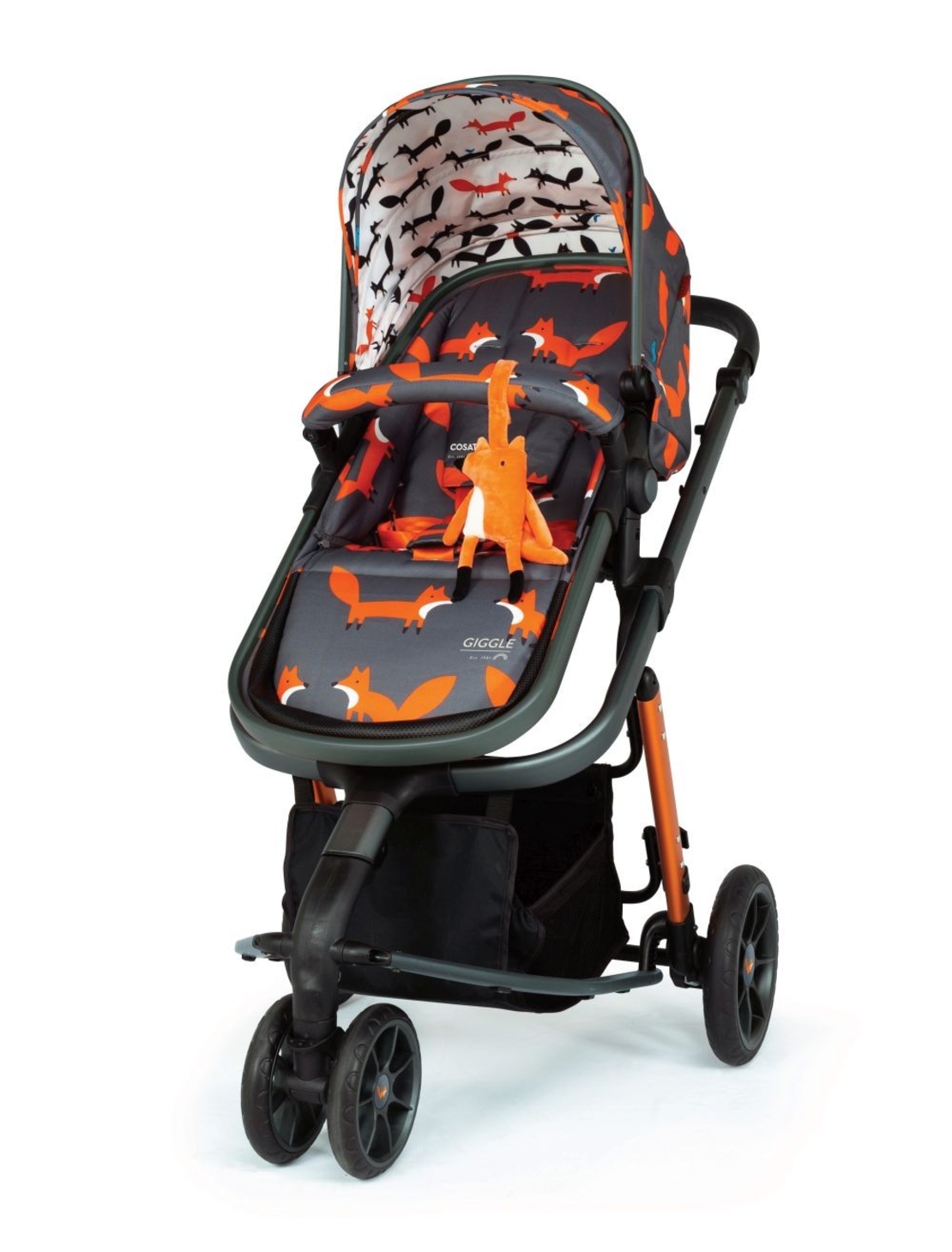 Количка Cosatto Giggle 3, 3 в 1, CHARCOAL MISTER FOX