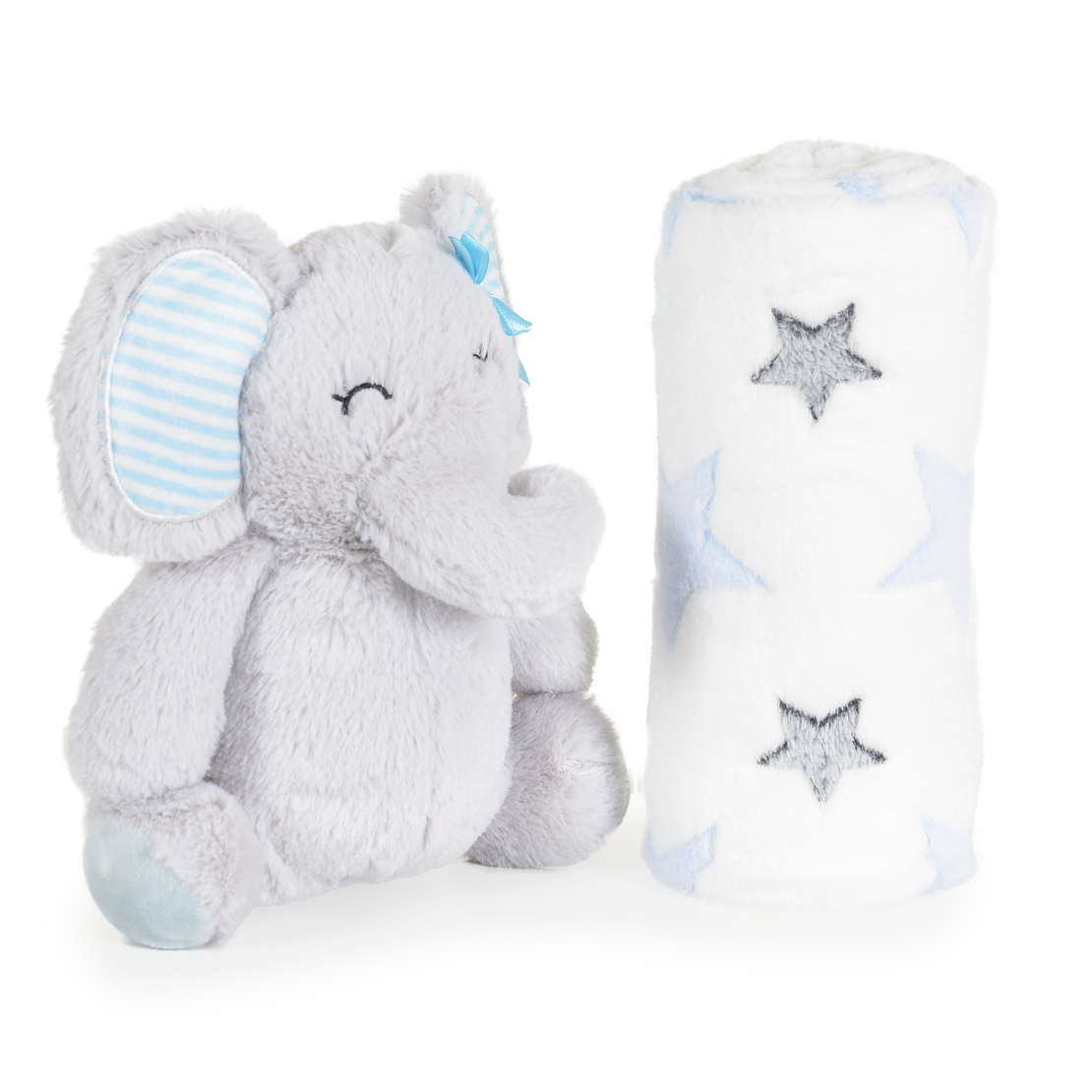 Cangaroo Одеало 90/75 с Играчка Elephant Blue 109596