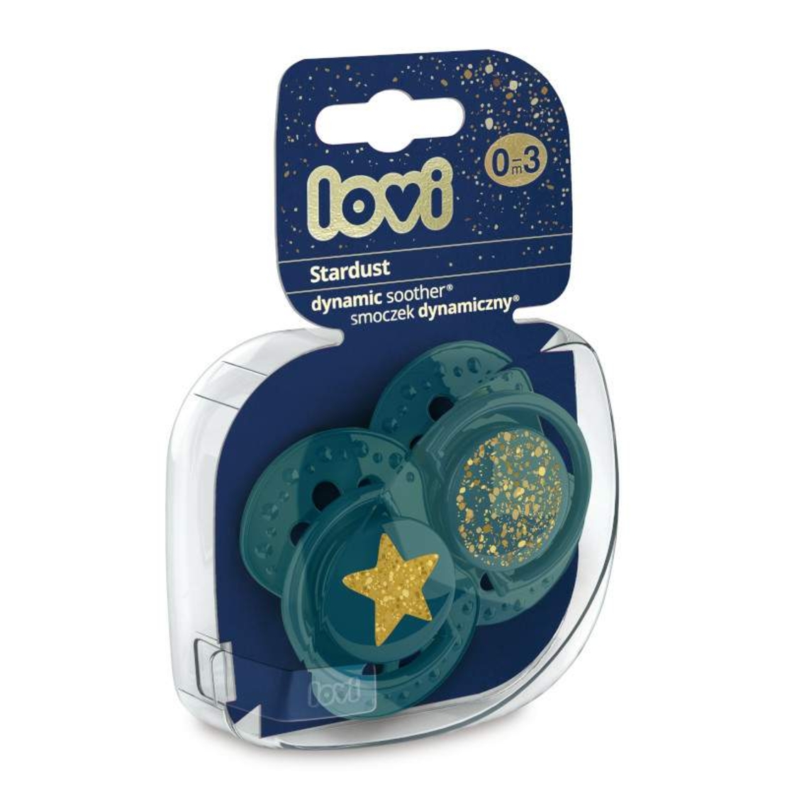 Силиконова залъгалка 2 бр Stardust 0-3м