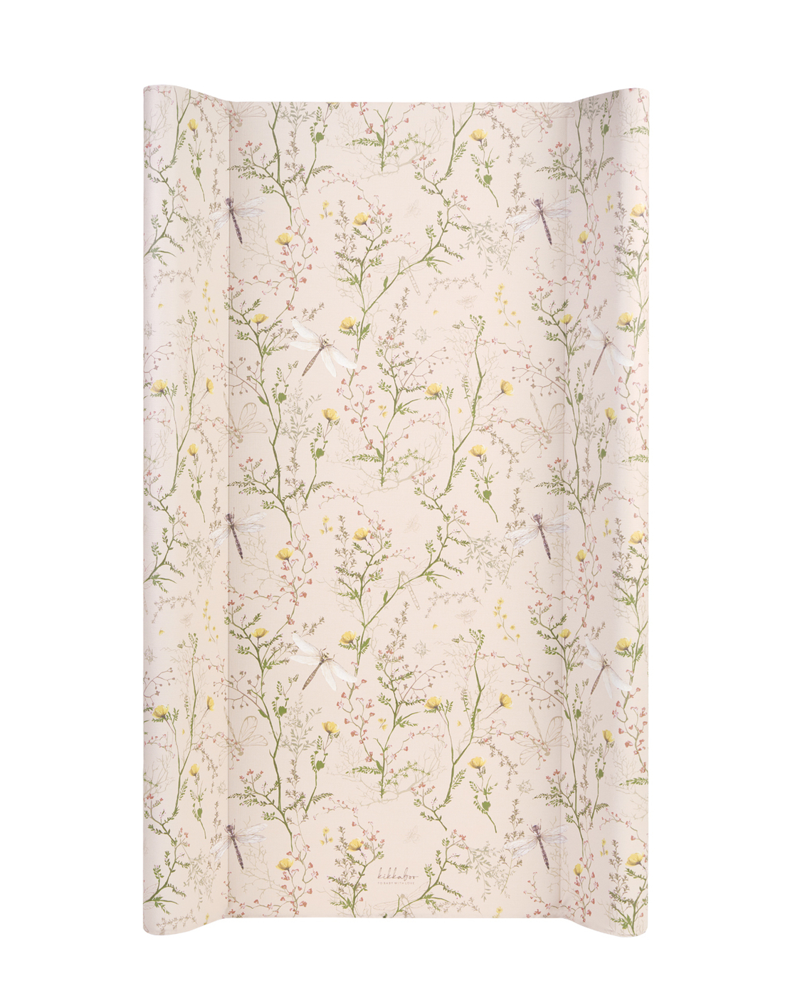 KikkaBoo Твърда PVC Подложка за Повиване 80х50см Secret Garden Beige