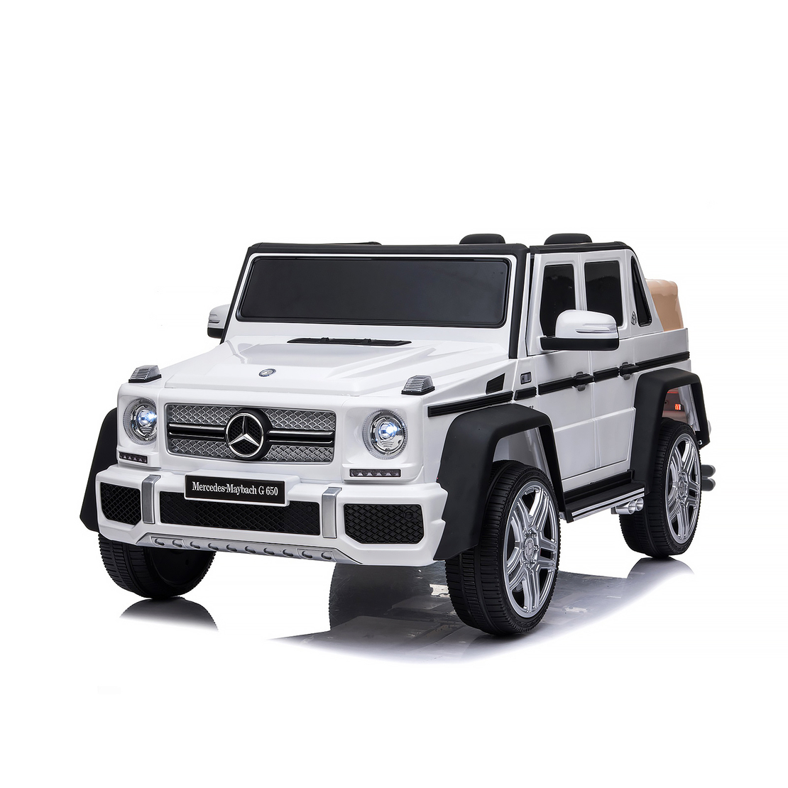 Chipolino  Джип Mercedes Maybach G650 Бял EVA Кожена Седалка