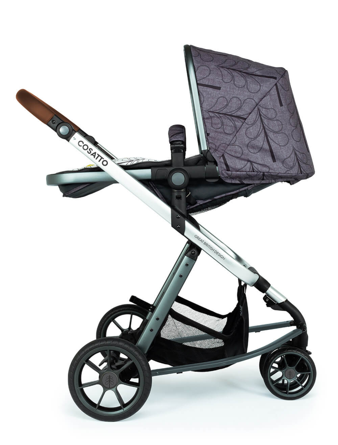 Комплект количка Cosatto Giggle 3 Fika Forest 5в1, i-Size база и чувалче за крака