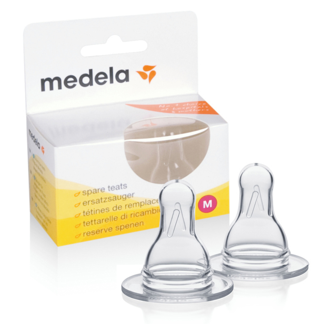 Биберон M (medium flow) 2 бр