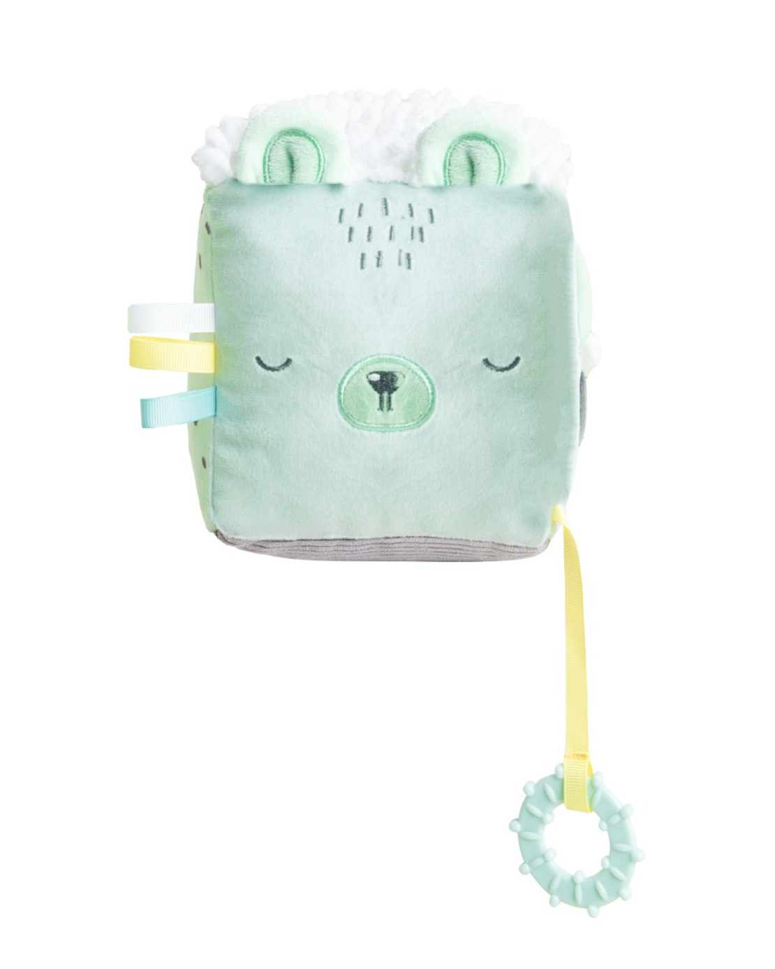 KikkaBoo Плюшено Кубче Bear With Me Mint