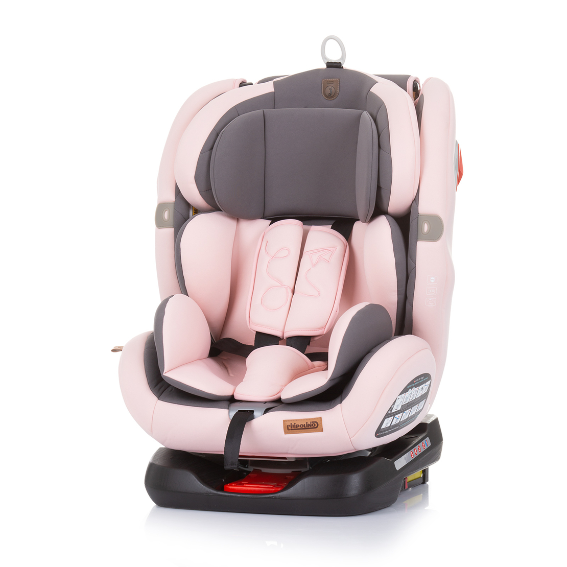 Chipolino  Столче за кола 360 ISOFIX 0-36 кг Journey Розов