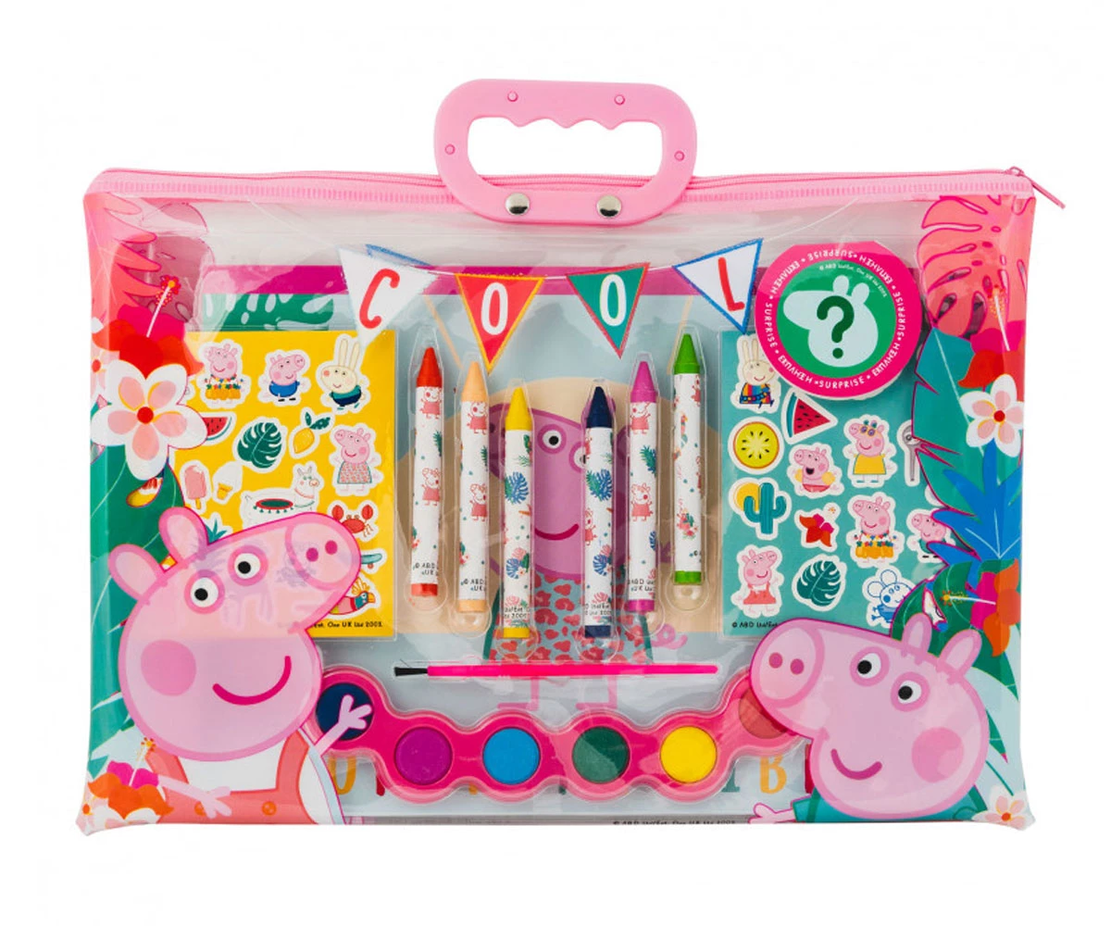Pepa Pig Комплект за Рисуване в Прозрачна Чанта Пепа Пиг