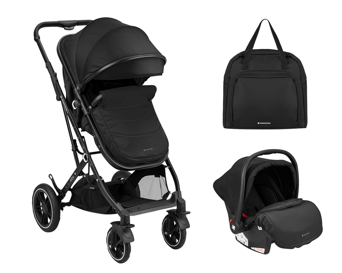 Комбинирана количка 3в1 с трансф. седалка Alba Black