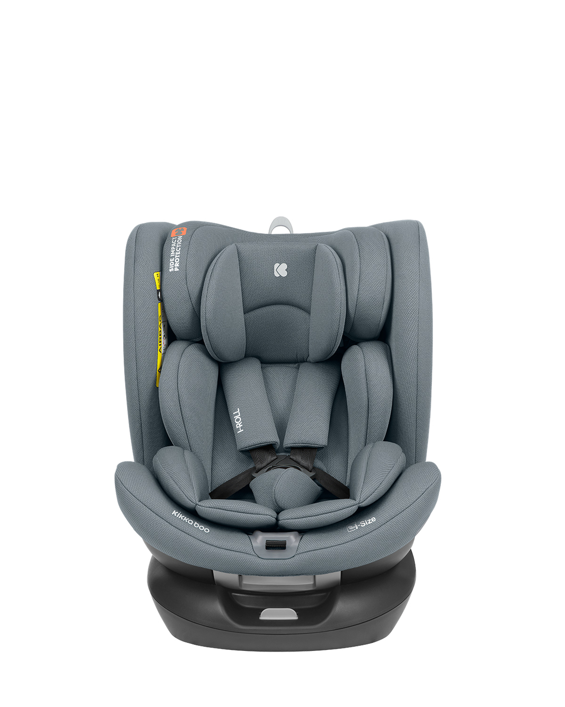 KikkaBoo Столче за Кола 40-150 см i-Roll i-SIZE Dark Grey
