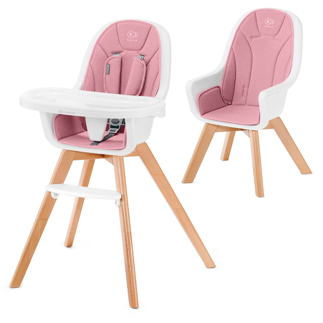  Столче за хранене KinderKraft TIXI, Розово 