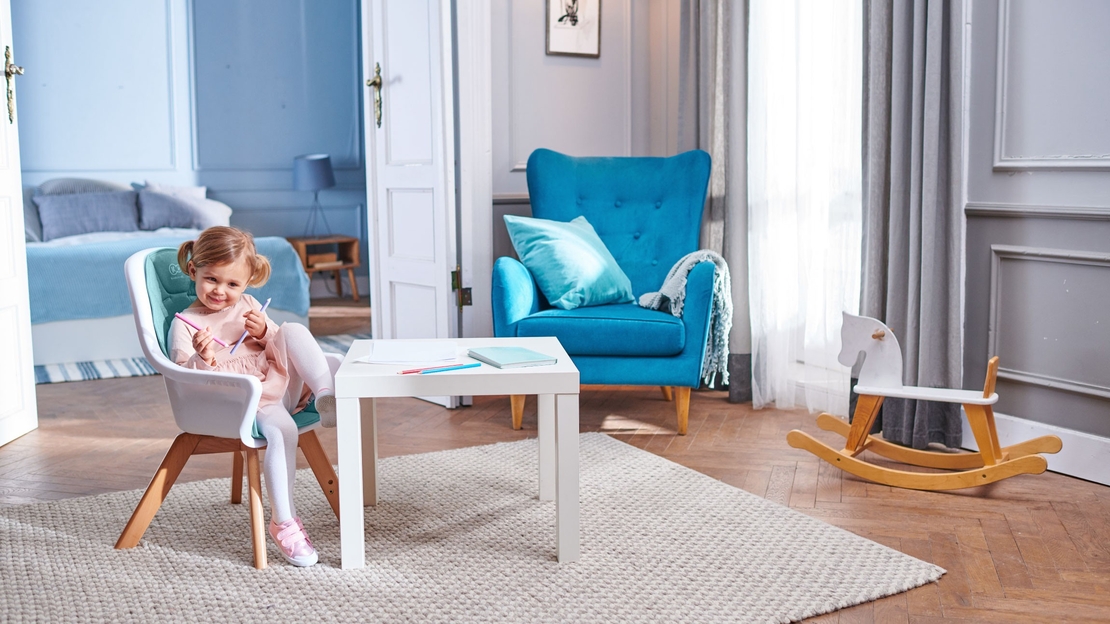  Столче за хранене KinderKraft TIXI, Сиво 