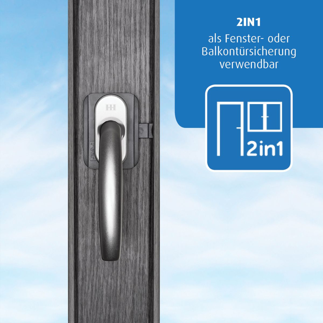 Заключване за врати и прозорци Reer WinLock 70021, Черен 