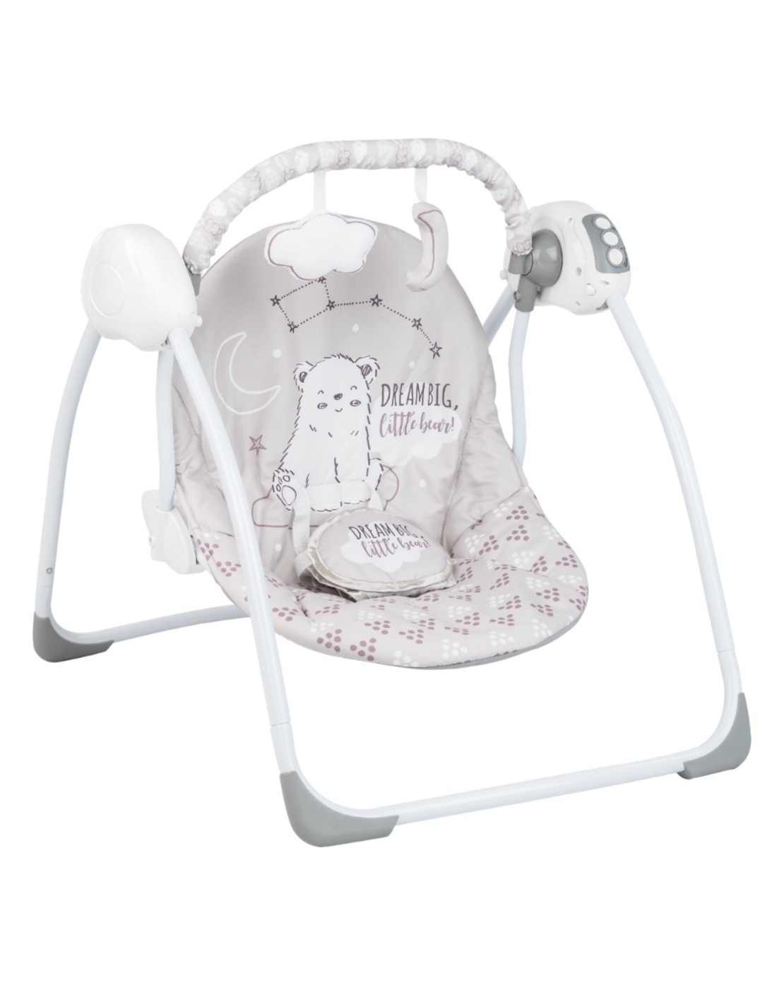 KikkaBoo Електрическа люлка Felice Bear Grey