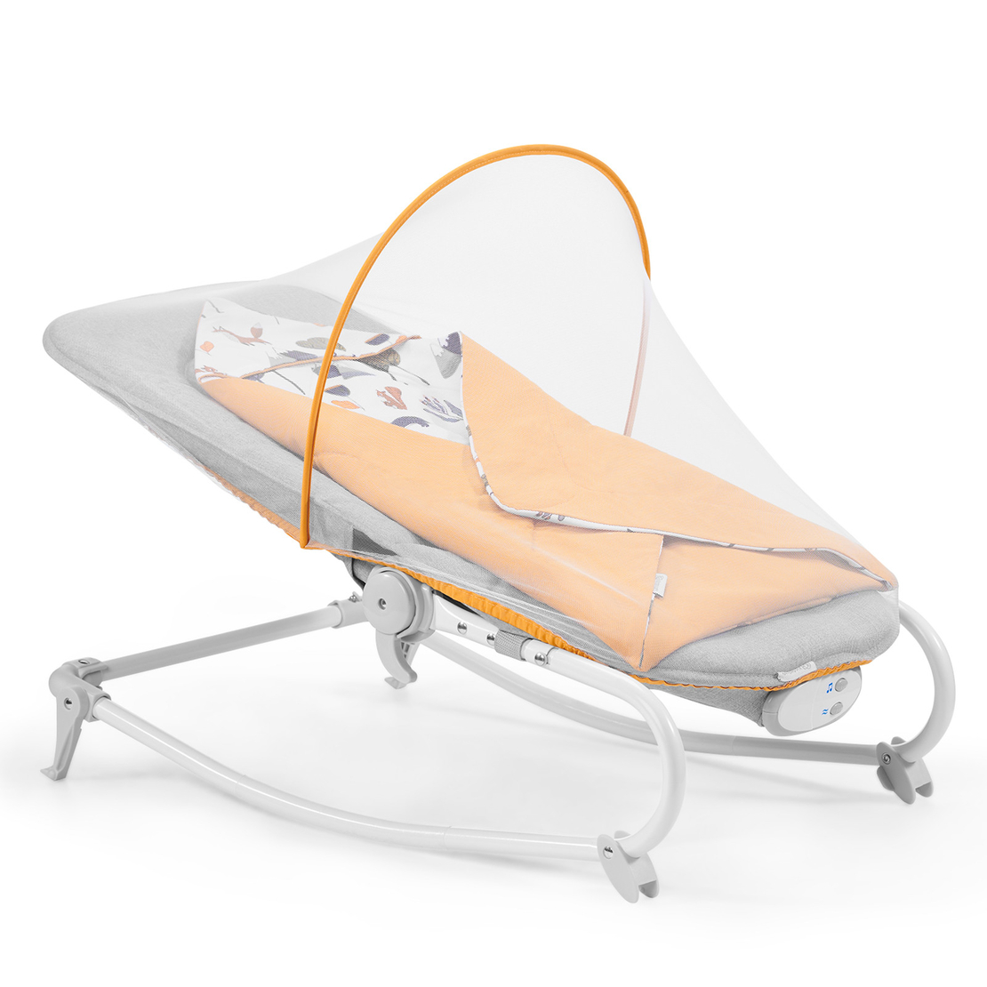 Шезлонг с вибрация и мелодии KinderKraft Felio 2020, Жълт
